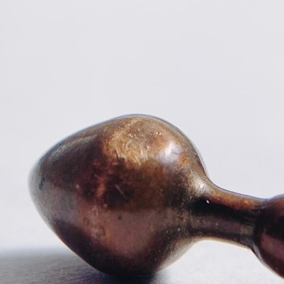 Antique Brass Tone Metal Hair Bodkin Hatpin Hairpin 1900s–1910s Steel 6" Vintage - Picture 9 of 12